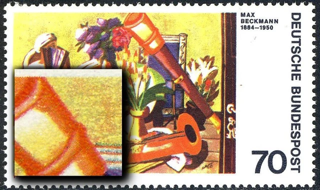 822 Beckmann: roter Haken oben rechts am Fernrohr, Feld 2, **