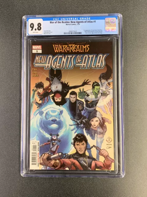 WAR of the REALMS AGENTS of ATLAS #1 1st print CGC 9.8 1st app AERO LUNA SNOW