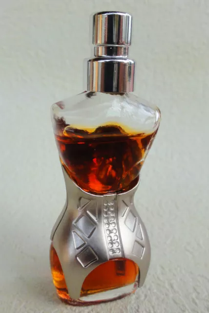 miniature de parfum GAULTIER Classique corset argent p 3,5ml + Boite métallique 3