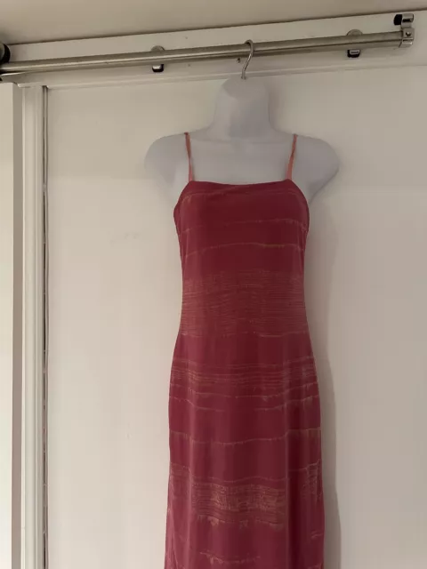 VTG Banana Republic Pink Slip Y2K Dress Small