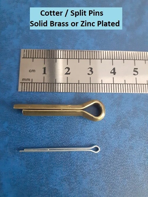COTTER SPLIT PINS - Solid Brass or Zinc Plated Ball Cock Arm Cistern ...