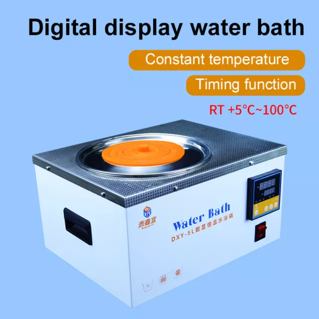 DXY Round Water Bath 220V LCD digital lab water bath Thermostat Tank2/5/7/10/12L
