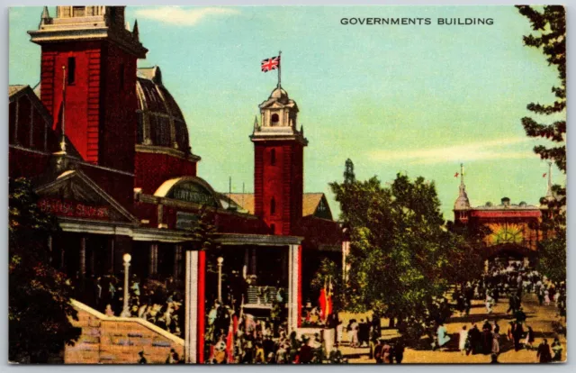 Postcard Toronto ON CNE Governments Building Canadian National Exhibition Place