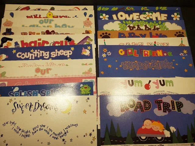 69 EK Success Over-alls Enorme Lote de Títulos de Libro de Recortes 12"" X 5,25""