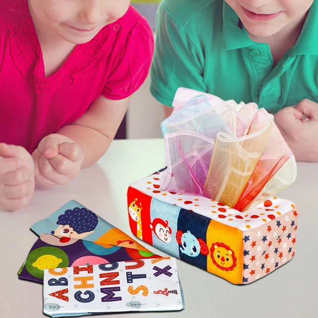 Baby Tissue Box Toy Manipulative Pull Tissues Activities for Infants
