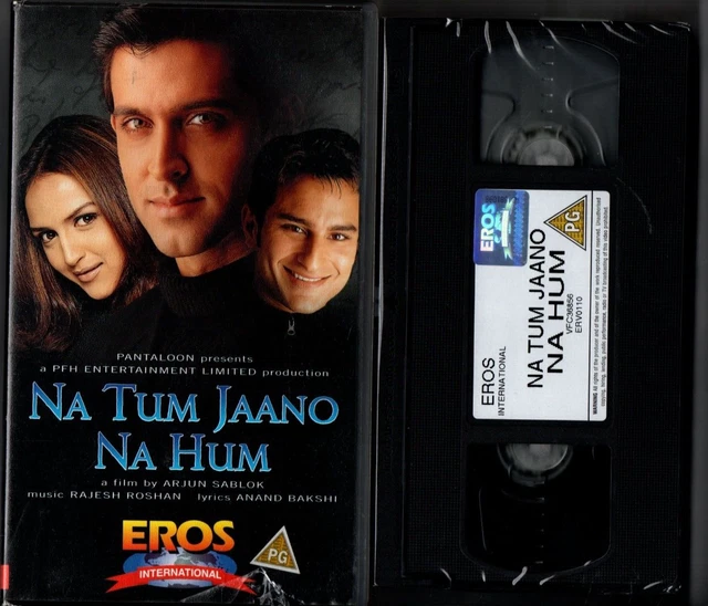 NA TUM JAANO NA HUM EROS BOLLYWOOD PAL VHS TAPE Saif Ali Khan