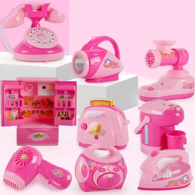 Children Kid Boy Girl Mini Kitchen Electrical Appliance Sewing Machine Toy Set E 3