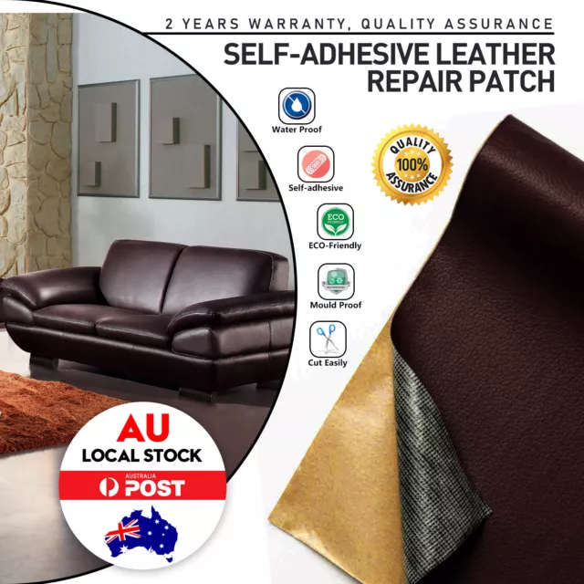 Self-Adhesive Leather Refinisher Cuttable Sofa Repair.