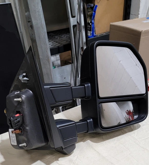 21 thru 23 F-150 OEM Ford Power Trailer Tow Mirrors Manual Fold w/ Camera BLIS