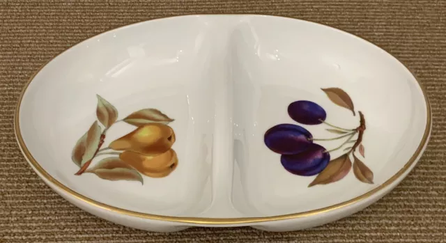 Royal Worcester Evesham Divided Serving Dish