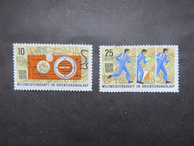 1970 DDR Mi-Nr. DD 1605 - 1606  Sport Orientierungslauf WM postfrisch kpl.