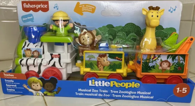New Fisher-Price Little People Musical Zoo Train Toy