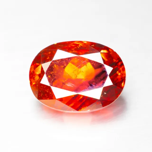 11.72 Ct Lovely Oval cut 14 X 11 Natural AAA Orange Red Color Sphalerite