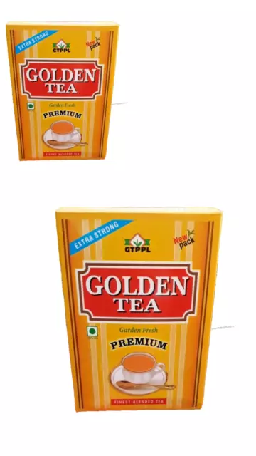 GOLDEN TEA PREMIUM Thé noir en vrac - 250g Paquet de 2