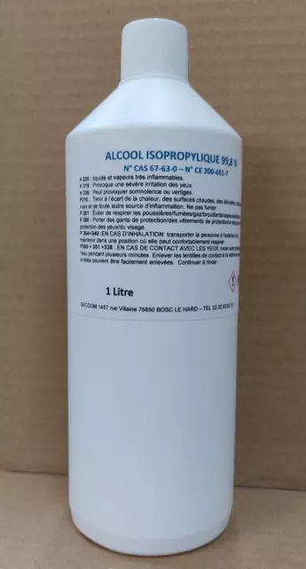 IPA , ISOPROPANOL , ALCOOL ISOPROPYLIQUE  99.8% - 1 litre, IPA