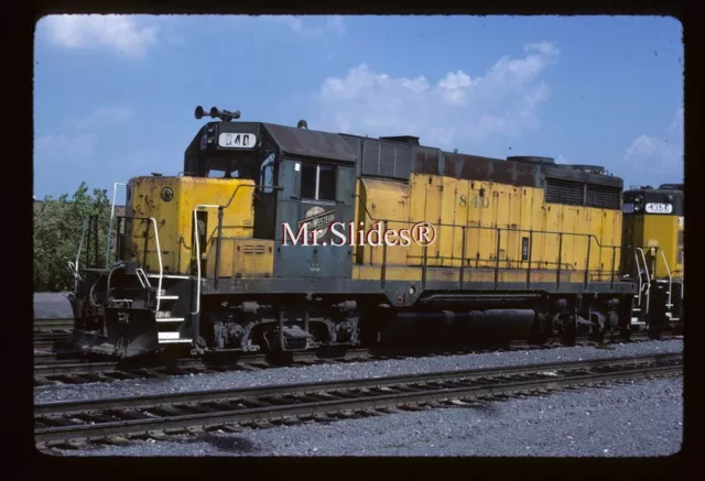 Original Slide C&NW Ry. Chicago & North Western GP35 840 In 1988