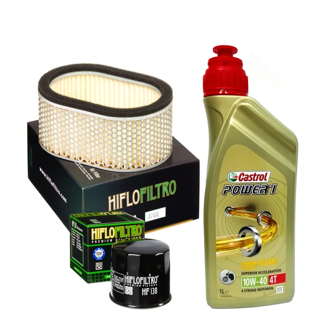 Kit De Vidange HifloFiltro Pour Kawasaki ER-6F / ER-6N (2009-2012) - Filtre à Huile Et Filtre à Air