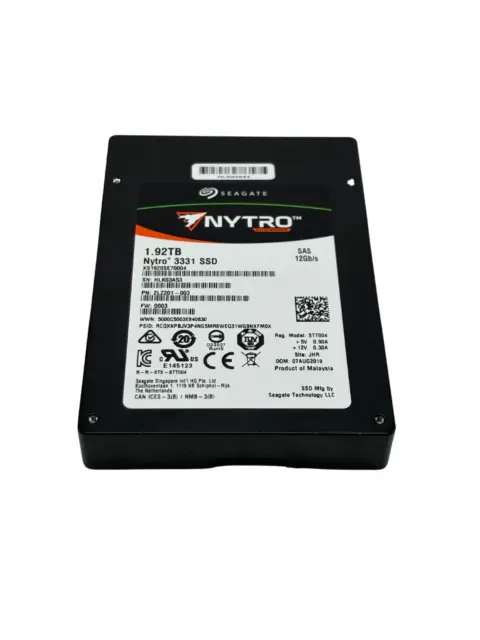 Seagate XS1920SE70004 Nytro 1.92Tb 12G 10K SAS 2.5" SSD 2LZ201-003 w60