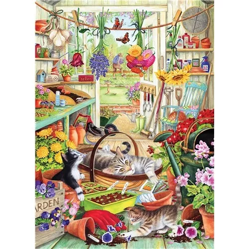 1000 piece CAT Jigsaw Puzzle | ALLOTMENT KITTENS | Brand New | FREE P&P