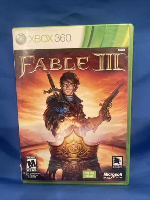 Fable III (3) (Microsoft Xbox 360, 2010) Not for Resale Version with Manual