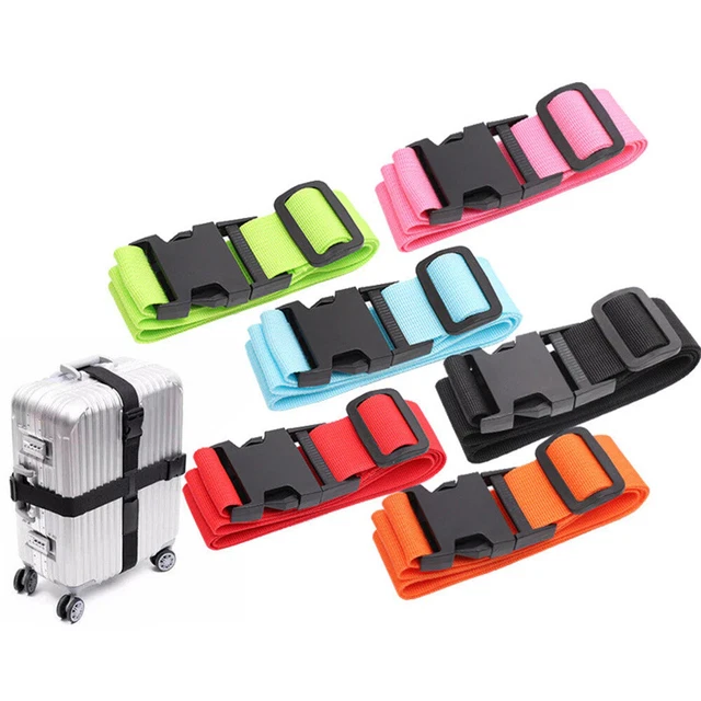 Travel Luggage Suitcase Bag Packing Secure Safe Strap Belt Lock Nylon 200cm
