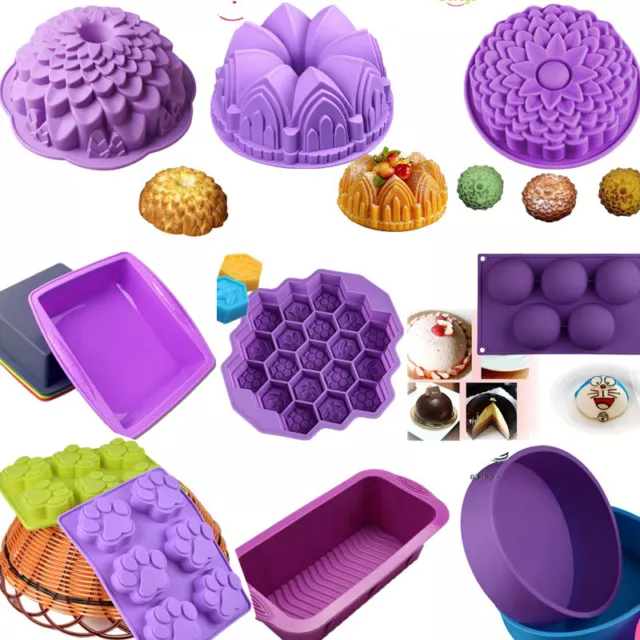 DIY Silicone Non-Stick Toast Bread Mould Cake Baking Mold Loaf Tin Bakeware Pan