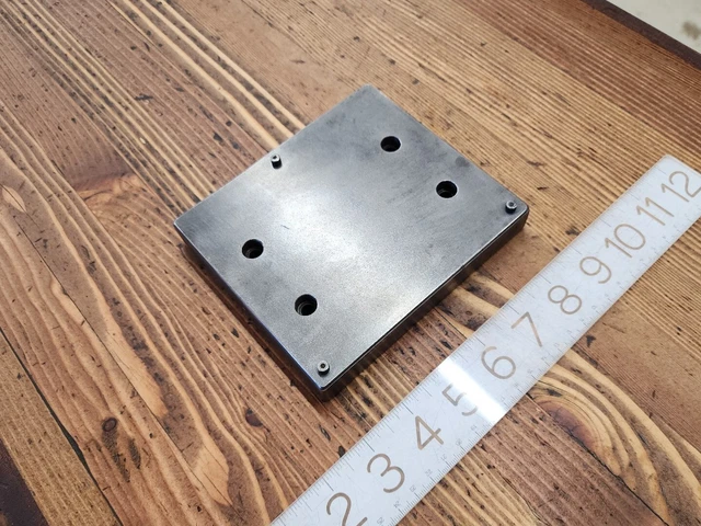 VINTAGE Machinist Tools 5½" HARDENED Surface PLATE W/ Screwholes 5lbs ☆USA VINTAGE Machinist Tools 5½" HARDENED Surface PLATE W/ Screwholes 5lbs ☆USA