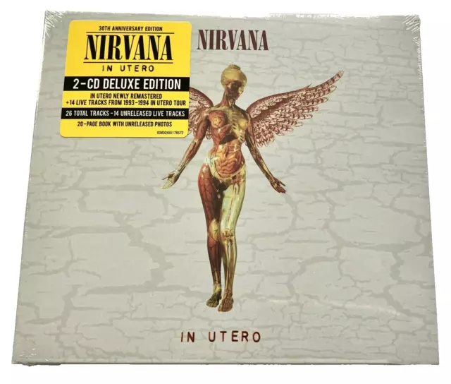 Nirvana - In Utero - NEW 2 x CD Set ( 30th Anniversary Deluxe Edition ) 2023