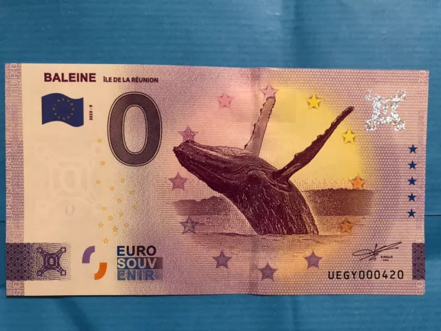 Billet touristique 0 euro Souvenir Baleine Ile De La Réunion 2023