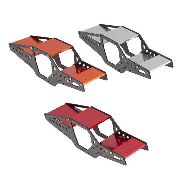 CARBON FIBER ALUMINUM Frame Roll Cage Body Shell Kit for Axial SCX24 1/