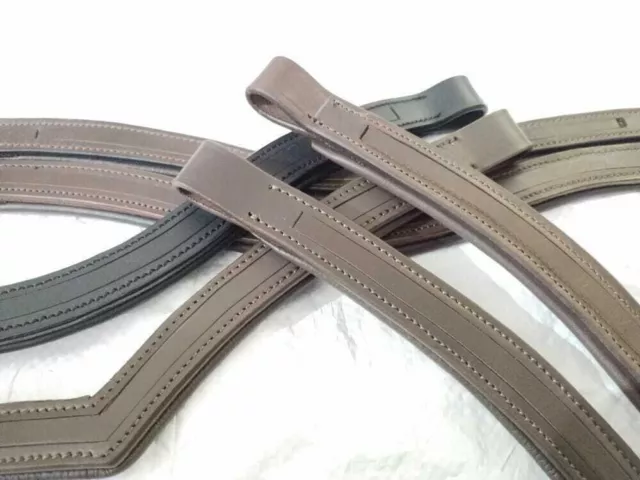 Set 5 X1 Empty Channel Browband Padded 6 MM for Bridle All Size.