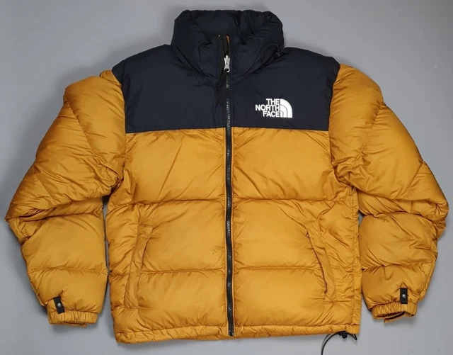 The North Face Mens Nuptse 700 Tan / Black Puffer Jacket Size Small