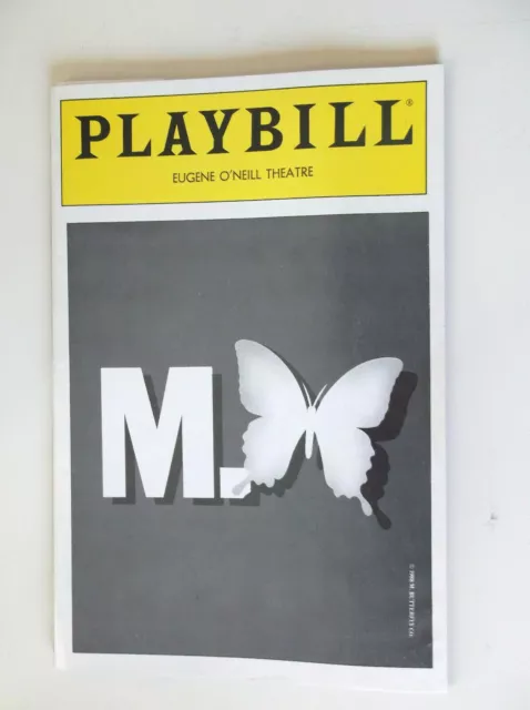 M. Madame Butterfly Playbill Sept 1988 - David Dukes - Eugene O'Neill Theatre