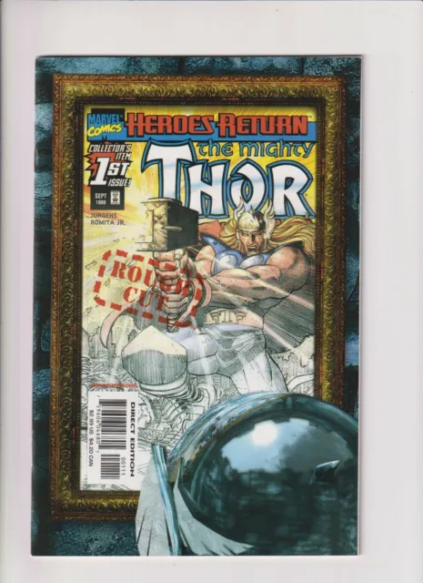 The Mighty Thor 1~ Rough Cut~ Heroes Return~ MARVEL 1998 Jurgens, Romita Jr.