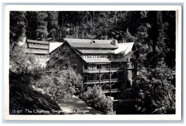 1952 The Chateau Oregon Caves OR Sawyers Posted Vintage RPPC Photo Postcard