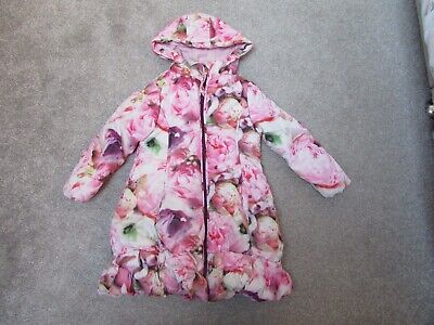 A Dee girls 4 years Julie Peony pink fleece lined coat - Good condition