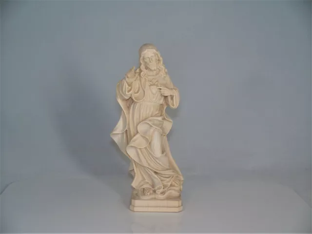 Holz Figur geschnitzt HERZ JESU H 15 cm neu Jesus Christus Heiligenfigur Figuren