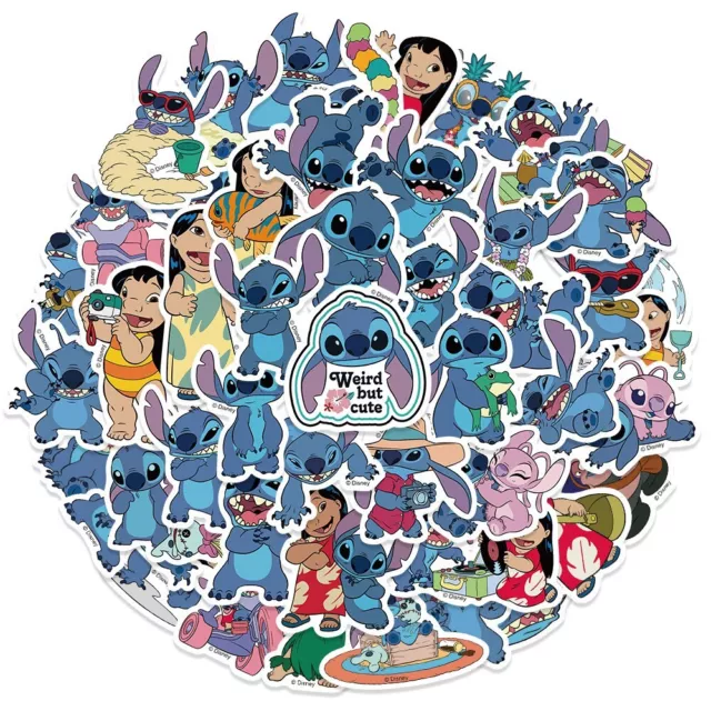 Ohana Stitch Sticker Lilo And Stitch Kawaii Calconanias Varro Disney Decal
