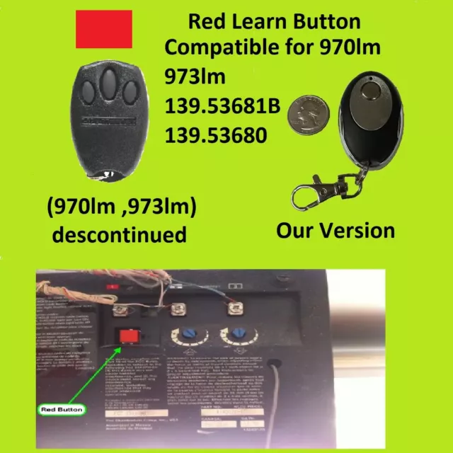 For LiftMaster Garage Door Opener Mini Remote Control 41A5021 390MHZ 1B