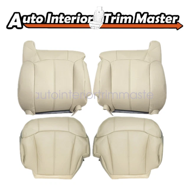 Fits 1999-2002 Chevy Tahoe Suburban Bottom Leather Seat Cover Light Shale Tan
