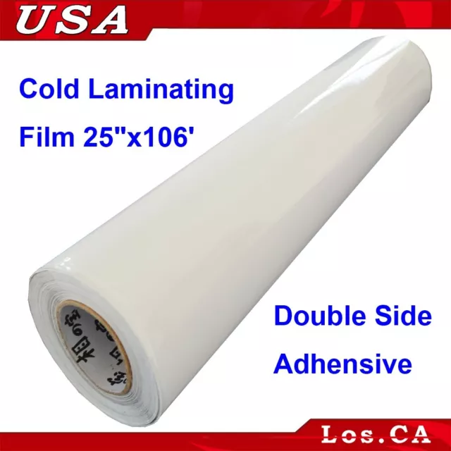 Double Sided Adhensive Clod Laminating Film Pressure Sensitive0.69X35yd Big Roll