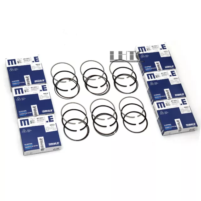 6x Piston Rings Set New Version Mahle For VW Passat CC Touareg Cayenne 3.6L VR6