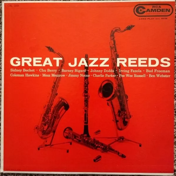 great jazz reeds lp charlie parker ben webester 1°press usa 1958