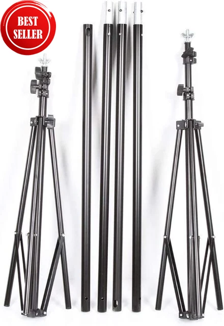 PHOTO VIDEO STUDIO Backdrop Stand 10Ft Adjustable Portable Background ...