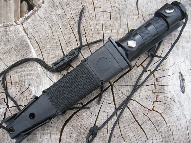 15teilig Notfall Outdoor Set Gürtelmesser Angler Messer Säge Kompass usw. Mi1
