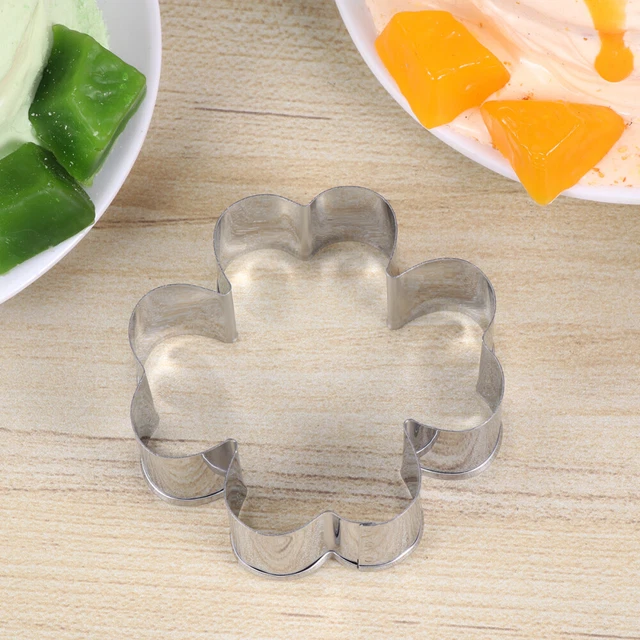 5 Pcs Edelstahlschneider Kuchen Schablone Fondant-Ausstecher Rostfreier Keks