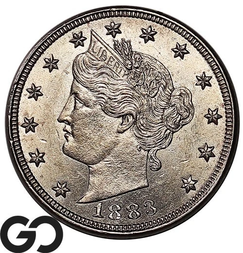 1883 Liberty Nickel, V Nickel, No Cents, Sharp Gem BU++ ** Free Shipping!