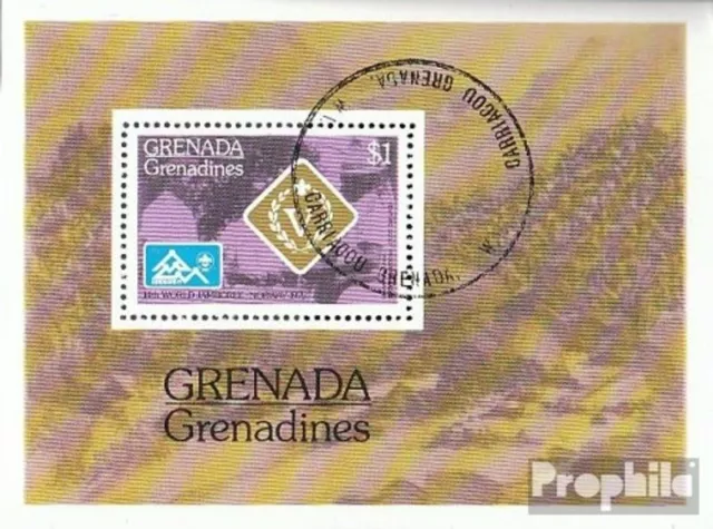 grenade-grenadines Bloc 11 oblitéré 1975 scout mondial réunion