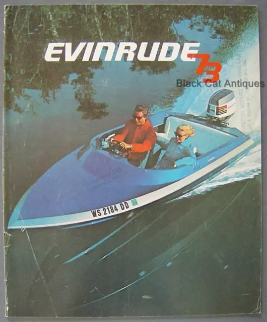 Original Vintage 1973 Evinrude Outboard Motors Color Brochure/Booklet Canada