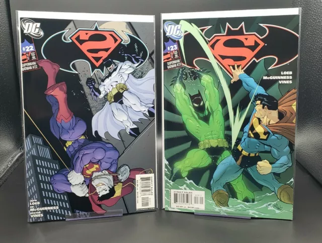SUPERMAN BATMAN #22 #23 Set BATMAN BEYOND 1st Cameo in Main DCU DC Comics (2003)